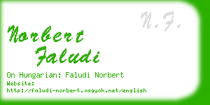 norbert faludi business card